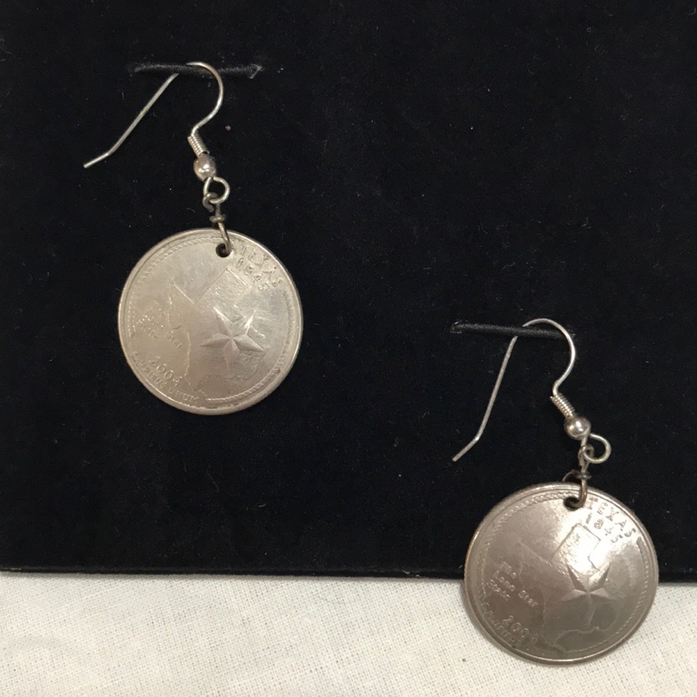 Texas Quarter Earrings